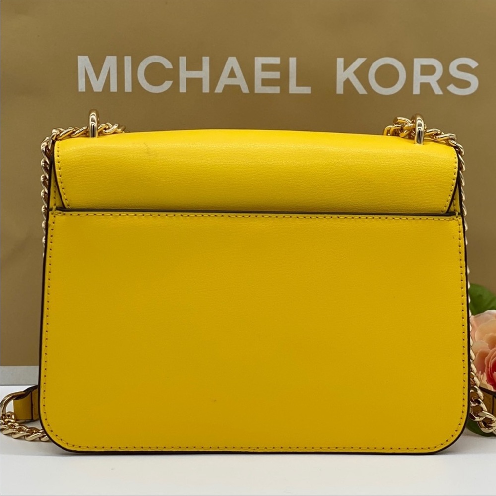 MICHAEL KORS MOTT LARGE CHAIN SHOULDER CROSSBODY - Picture 3 of 16